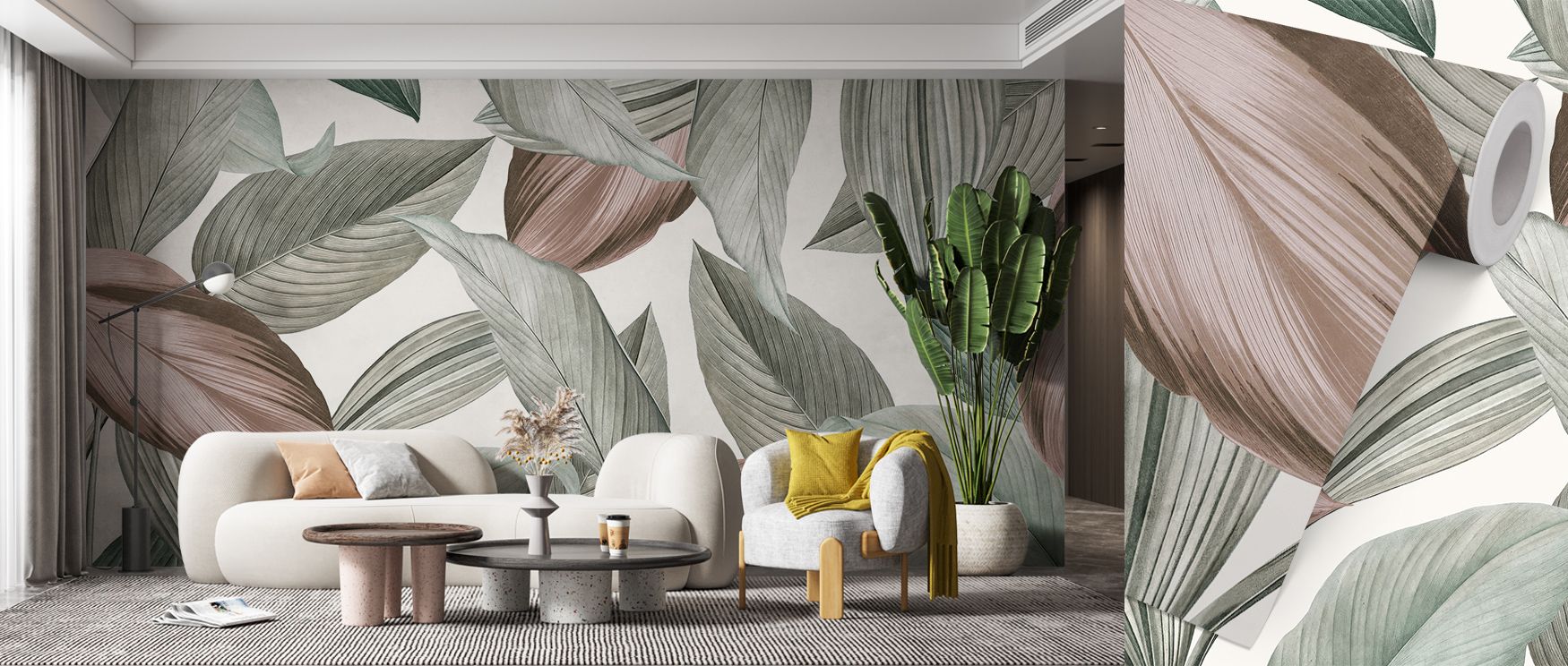 Rich tones of green and floral detail create imagery alive with energy. Tropical Garden Walk Wallpaper sustains dining or bedroom interiors with atmosphere that feels dynamic, ensuring walls glow with artistry shaped by natural rhythm. 