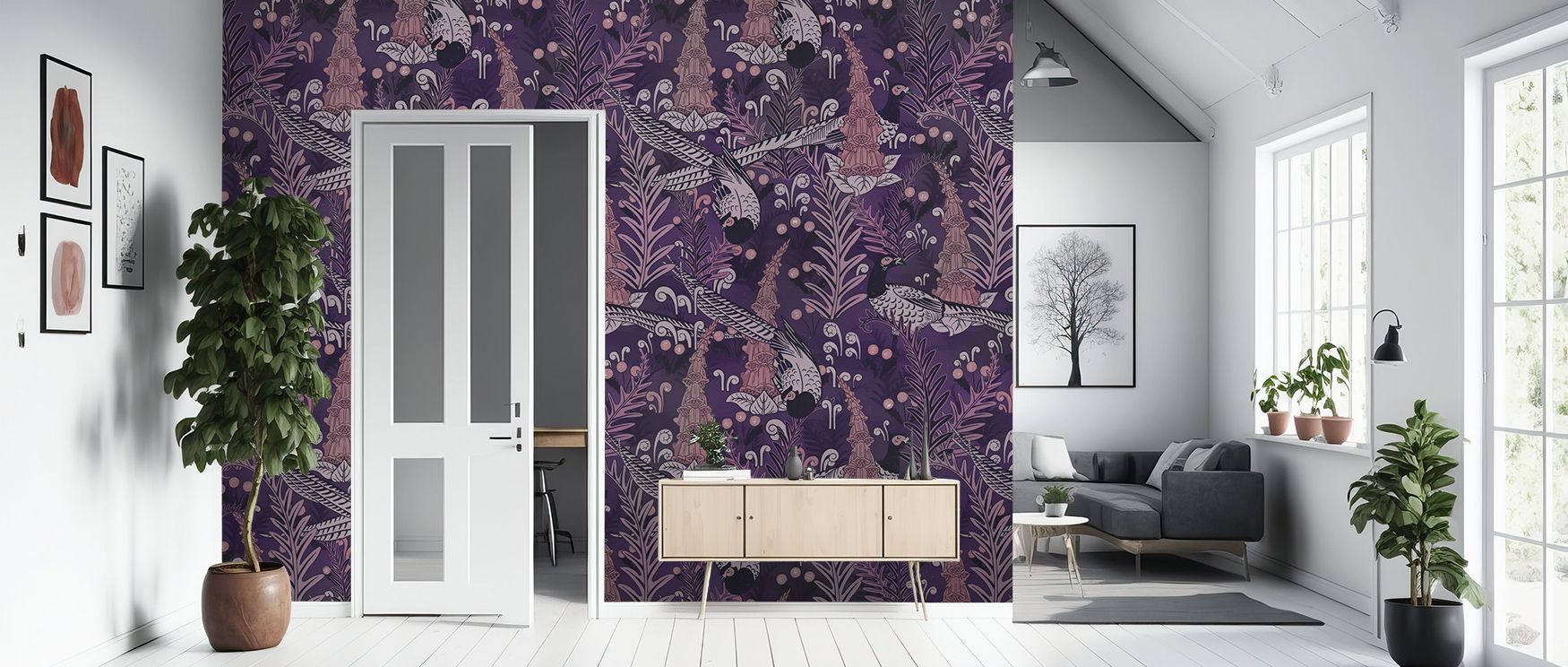 Patterns ripple like underwater currents, creating imagery filled with creativity. Underwater Peacocks Wallpaper enriches bedrooms or lounges with atmosphere alive with exotic rhythm, ensuring interiors glow with refinement shaped by artistry. 