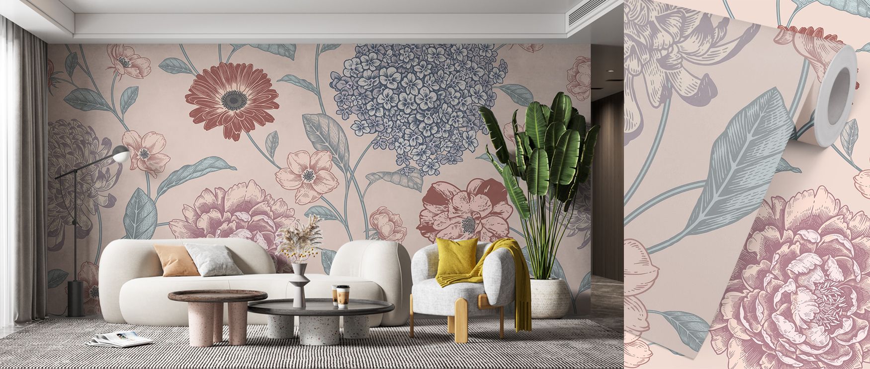 Petals scatter in balanced imagery, producing atmosphere alive with refinement. Victorian Flowers Wallpaper transforms offices or lounges into interiors enriched by vintage elegance, ensuring walls glow with artistry shaped by floral rhythm. 