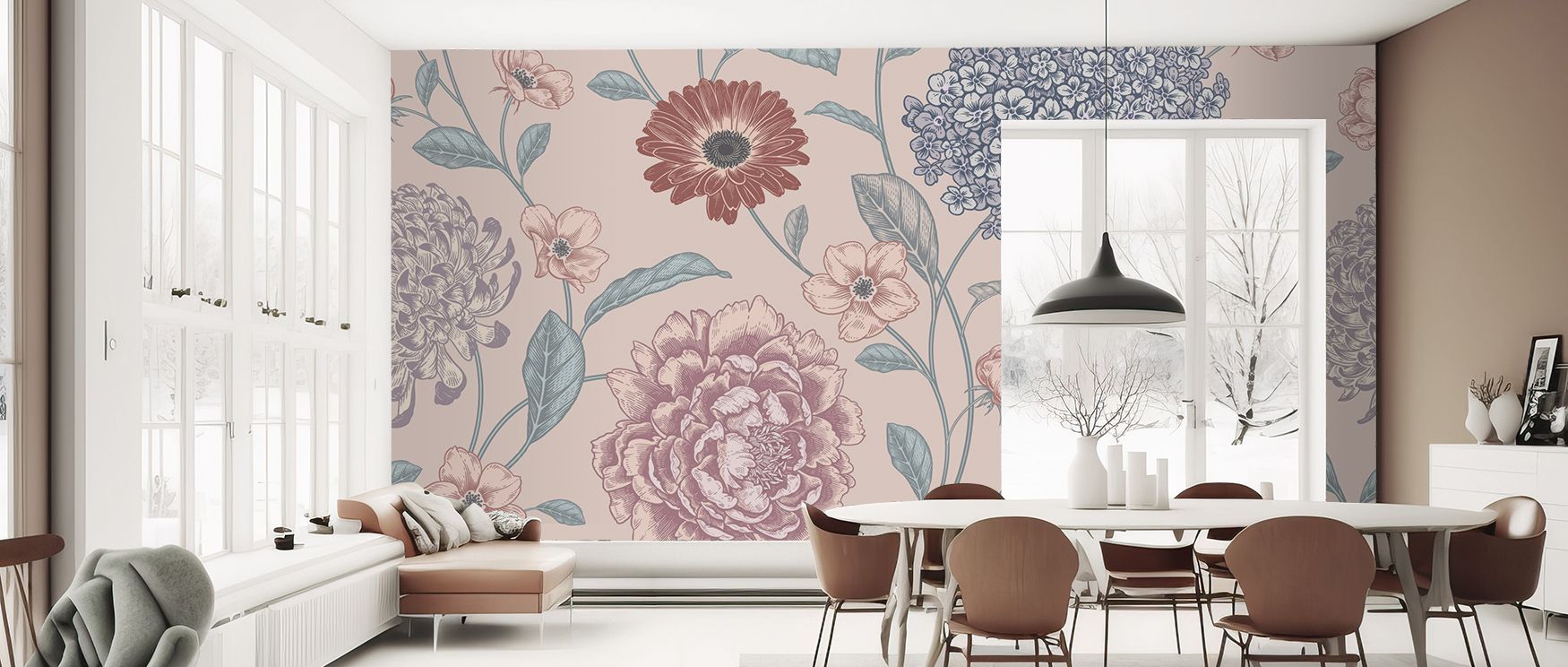 Layers of blossoms extend in delicate balance, producing imagery alive with elegance. Victorian Flowers Wallpaper sustains bedrooms or offices with atmosphere enriched by culture, ensuring interiors glow with artistry shaped by historical grace.