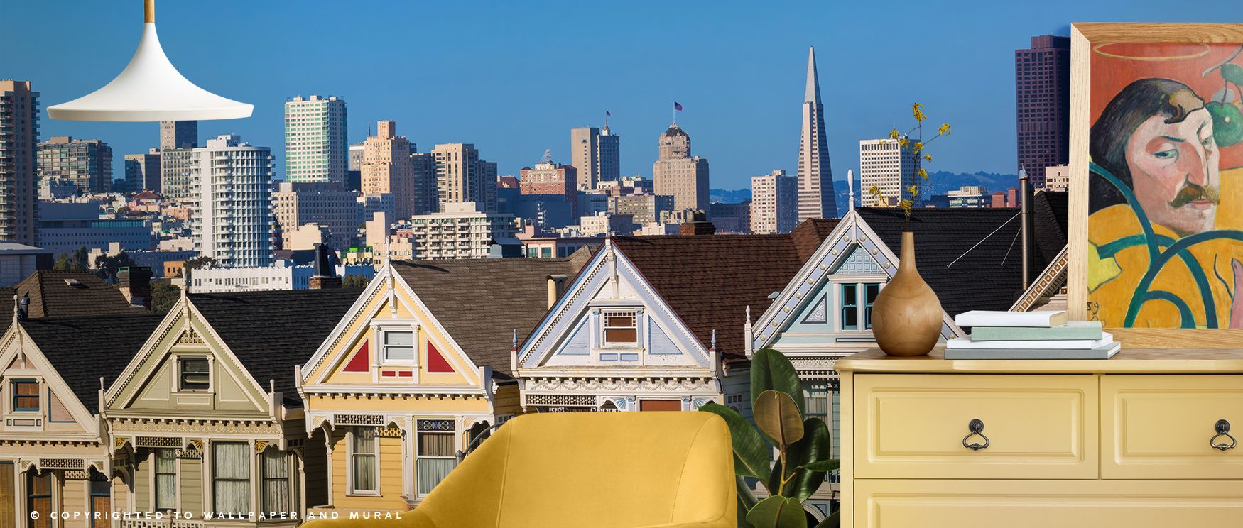 Skyline rhythm flows across muted colors, sustaining imagery alive with balance. Alamo Square San Francisco Wallpaper sustains living rooms or lounges with atmosphere steeped in refinement, ensuring interiors glow with artistry shaped by culture. 