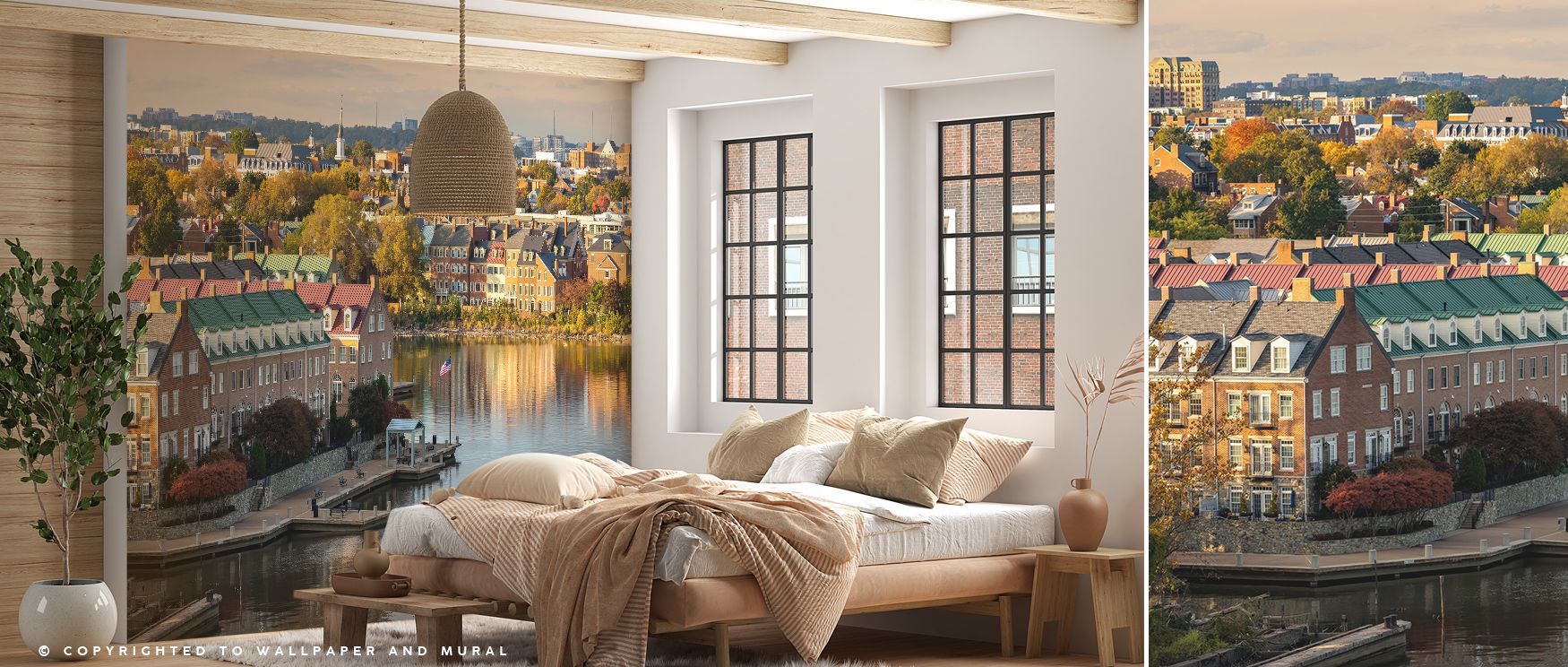 City landmarks rise through muted tones, producing imagery alive with heritage. Alexandria Sights Wallpaper enriches bedrooms or lounges with atmosphere steeped in refinement, ensuring interiors glow with artistry shaped by history and culture. 
