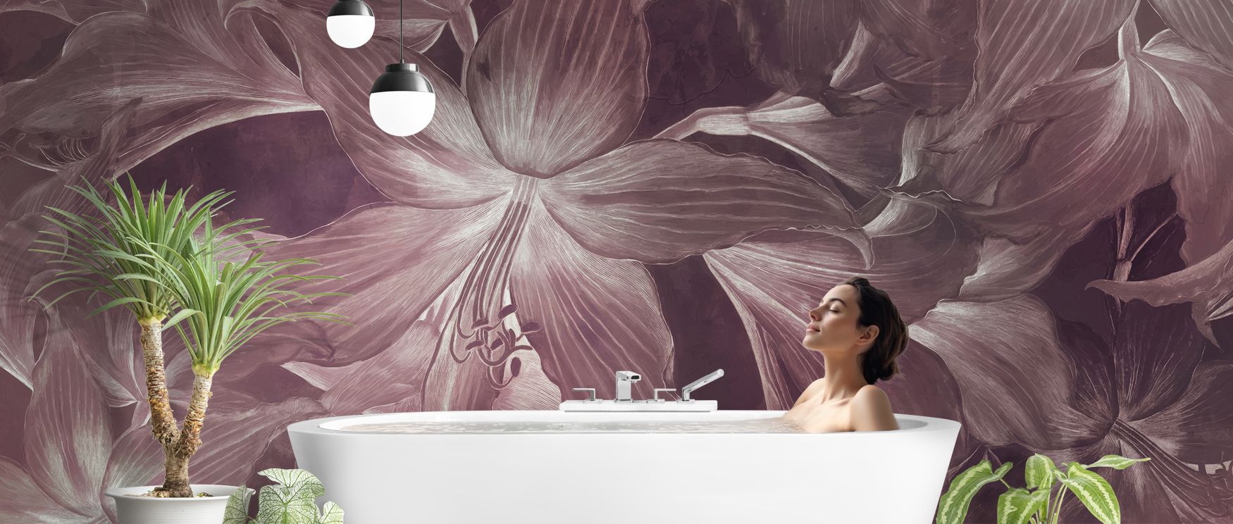 Gentle ripples in Amarantus Dream Warm Wallpaper carry tonal richness across walls, presenting lounges or bedrooms with interiors that glow in harmony, warmth, and cultural refinement, creating serene spaces where flowing design nurtures calm presence and