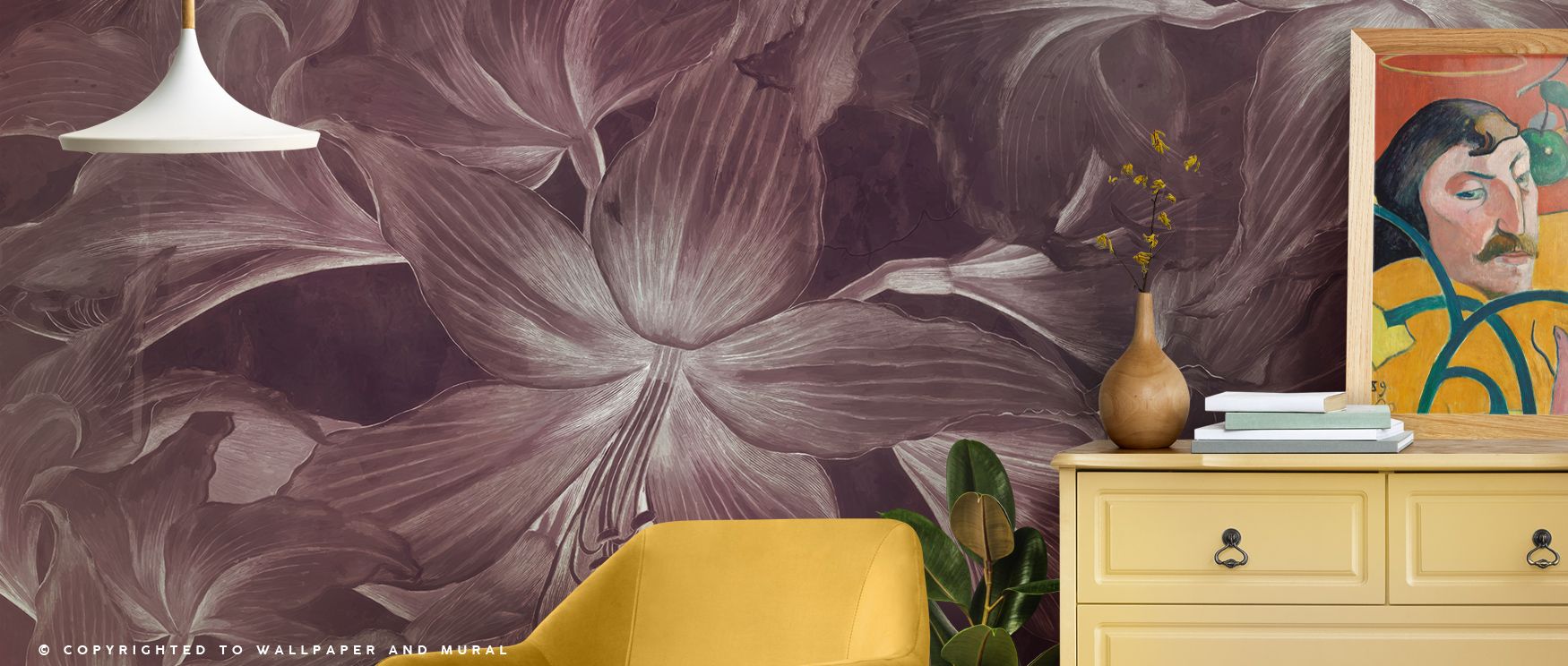 Subtle rhythm in Amarantus Dream Warm Wallpaper reflects tonal harmony across surfaces, presenting lounges or bedrooms with flowing atmosphere, serene design qualities, and calm cultural refinement, nurturing interiors into poetic balance that radiates wa