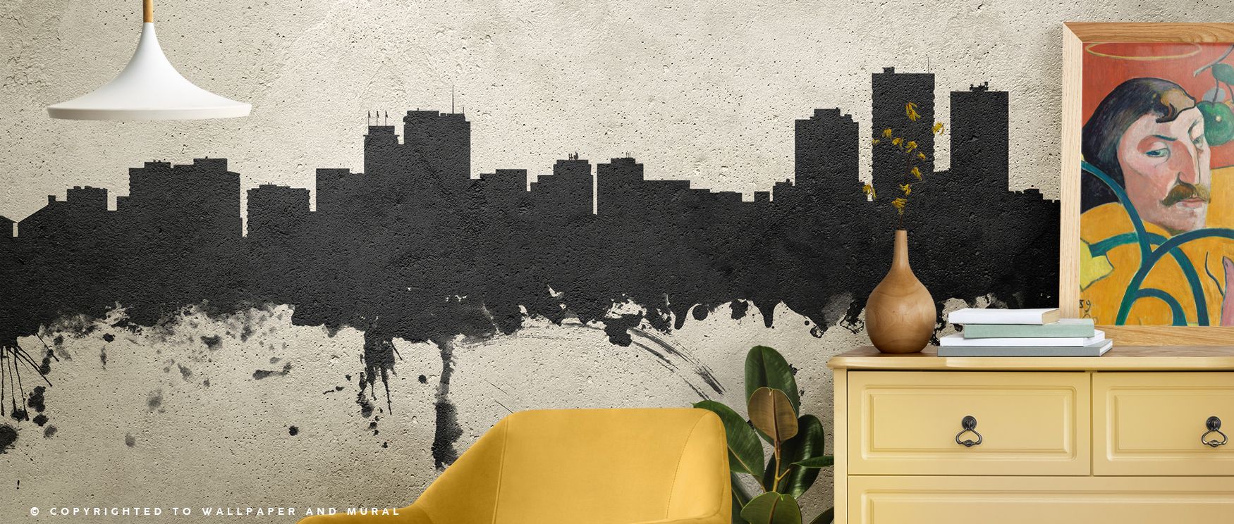 Balance emerges in Anchorage Alaska Skyline Concrete Wallpaper through muted gray surfaces that highlight architectural contours. Interiors such as lounges or bedrooms develop atmosphere filled with cultural heritage, calm resonance, and elegance shaped t