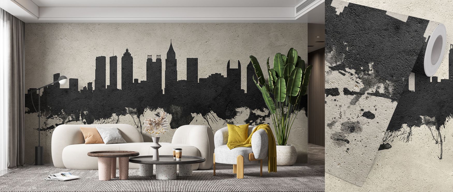 Imaginative presence in Atlantis Paint Wallpaper reflects mythical artistry across layers, enriching living rooms or lounges with atmosphere of cultural resonance, creative refinement, and timeless balance that transforms interiors into poetic expressions