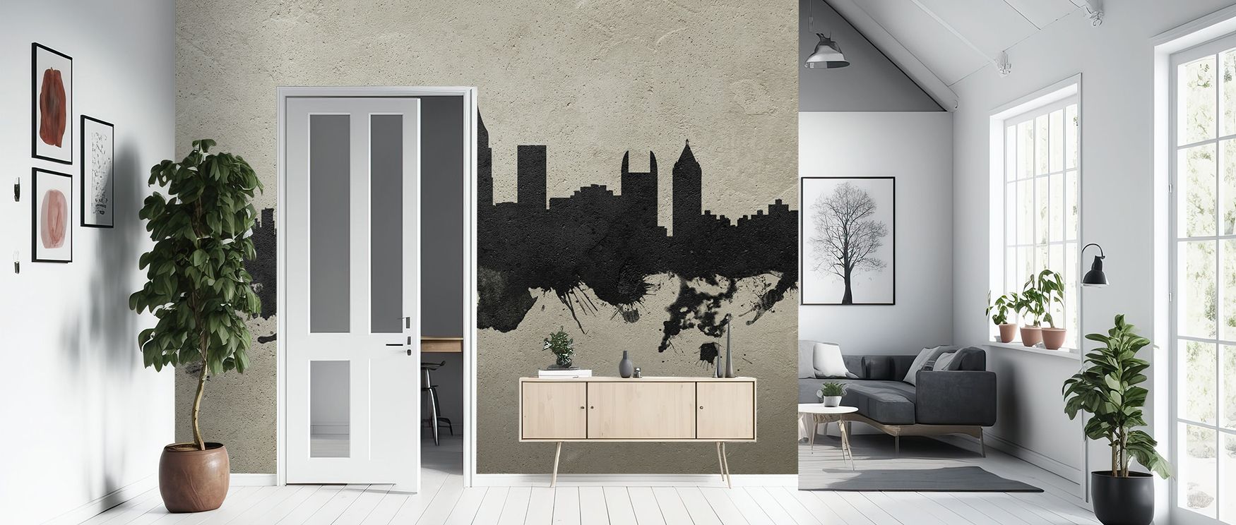 Elegance rises in Atlantis Paint Wallpaper across contours shaped with artistic fluidity, enriching lounges or bedrooms with atmosphere guided by cultural resonance, creative refinement, and imaginative charm, building interiors into balanced spaces of re