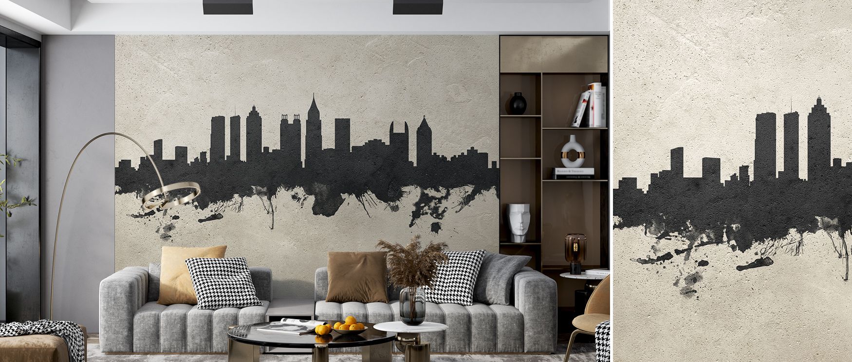 Harmony flows in Atlantis Paint Wallpaper through layers of design, surrounding living rooms or bedrooms with atmosphere of creativity, cultural depth, and artistic resonance, nurturing interiors into calm spaces filled with mythical refinement and timele