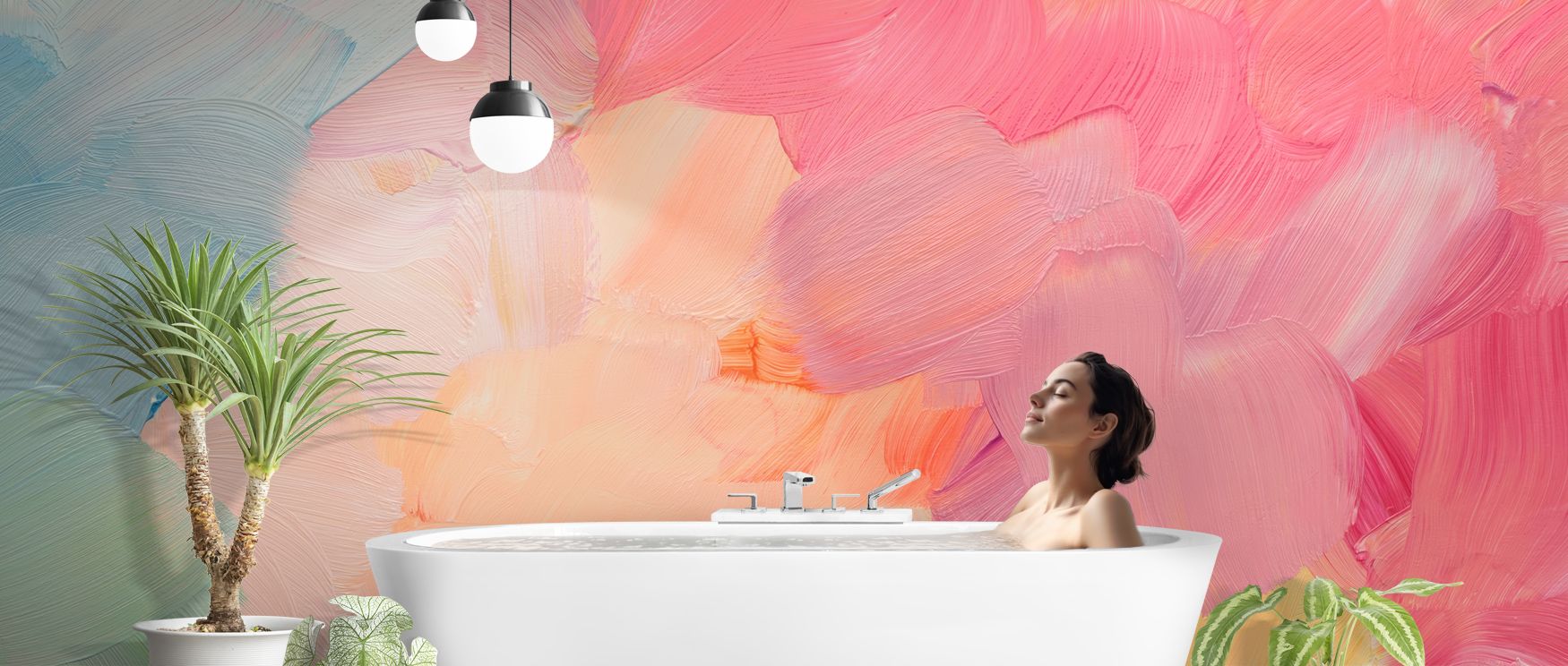 Flowing lines move across Atlantis Paint Wallpaper in shimmering tones, enriching bedrooms or lounges with atmosphere of creative resonance, cultural grounding, and timeless elegance, shaping interiors into refined spaces filled with mythical charm, artis