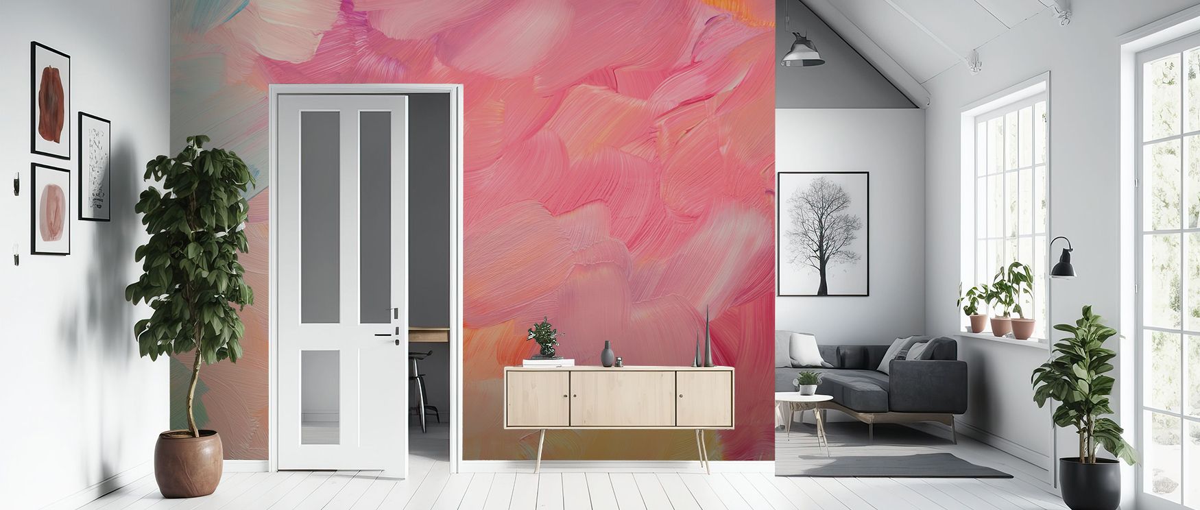 Creative presence glows within Atlantis Paint Wallpaper through layered tones, enriching bedrooms or lounges with atmosphere guided by cultural depth, refined resonance, and artistic charm, creating interiors inspired by mythical balance and timeless refi