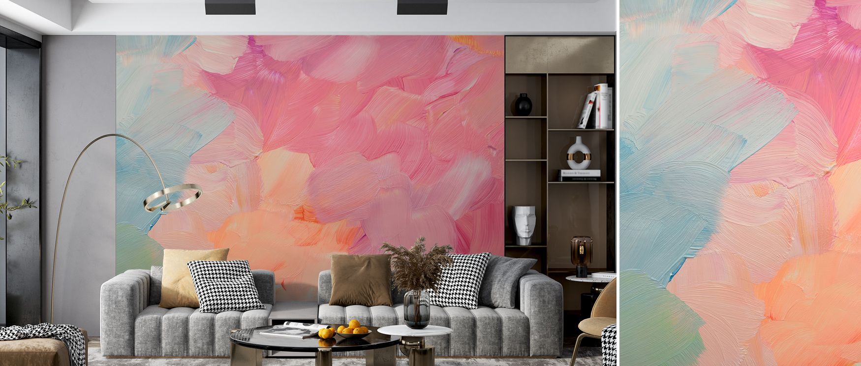 Depth of design appears in Atlantis Paint Wallpaper through flowing layers, surrounding bedrooms or living rooms with atmosphere guided by cultural resonance, artistic refinement, and serene charm, enriching interiors with elegance shaped by mythical ener