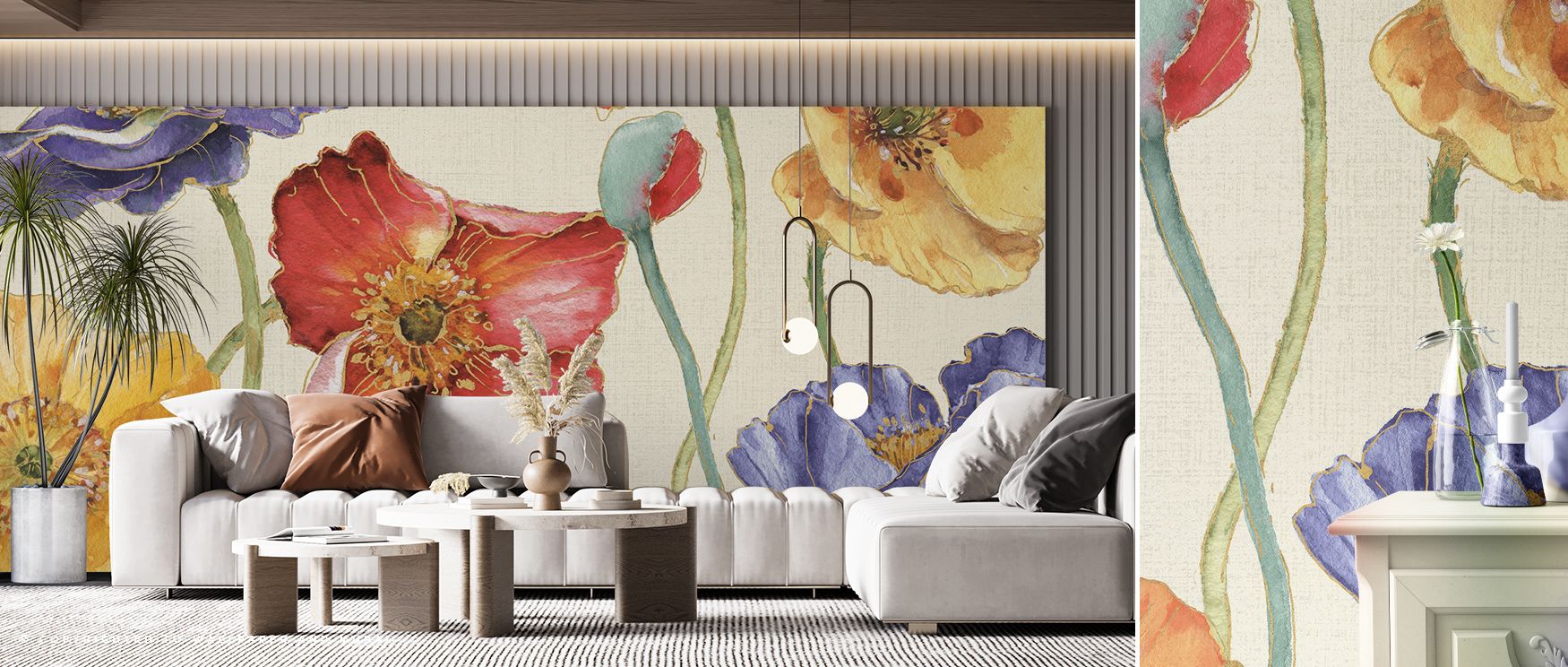 Soft patterns drift in Autumn Softies Wallpaper across autumnal tones, enriching lounges or dining rooms with atmosphere of cultural charm, warm refinement, and calm resonance, shaping interiors into spaces guided by seasonal elegance and poetic depth. 