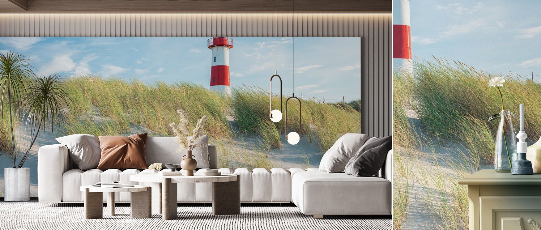 Coastal charm emerges in Beacon Wallpaper through lighthouse motifs layered across surfaces, enriching bedrooms or dining rooms with atmosphere enriched by cultural resonance, maritime grounding, and refined elegance, transforming walls into timeless spac