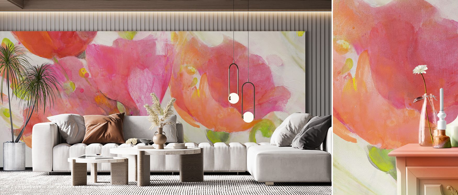 Oversized blooms rise in Big Poppies Wallpaper across striking layers, enriching lounges or dining areas with atmosphere enriched by cultural resonance, floral vibrancy, and refined poise, shaping interiors into gardens of sophistication and timeless arti