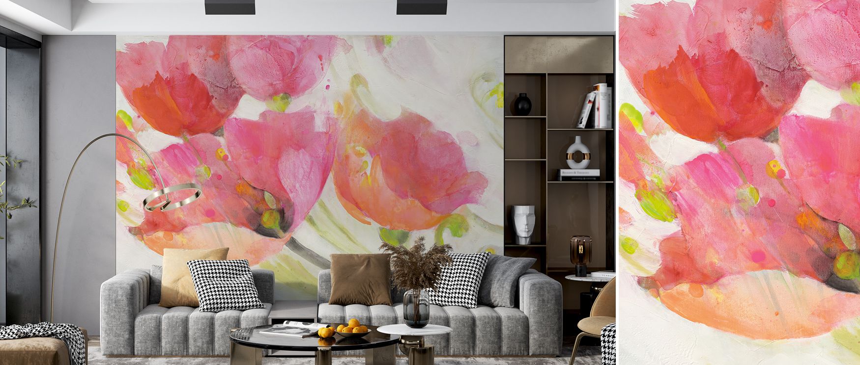 Harmony builds in Big Poppies Wallpaper across vibrant blossoms, enriching bedrooms or living rooms with atmosphere enriched by cultural resonance, floral resonance, and elegant refinement, turning interiors into gardens filled with charm and sophisticati