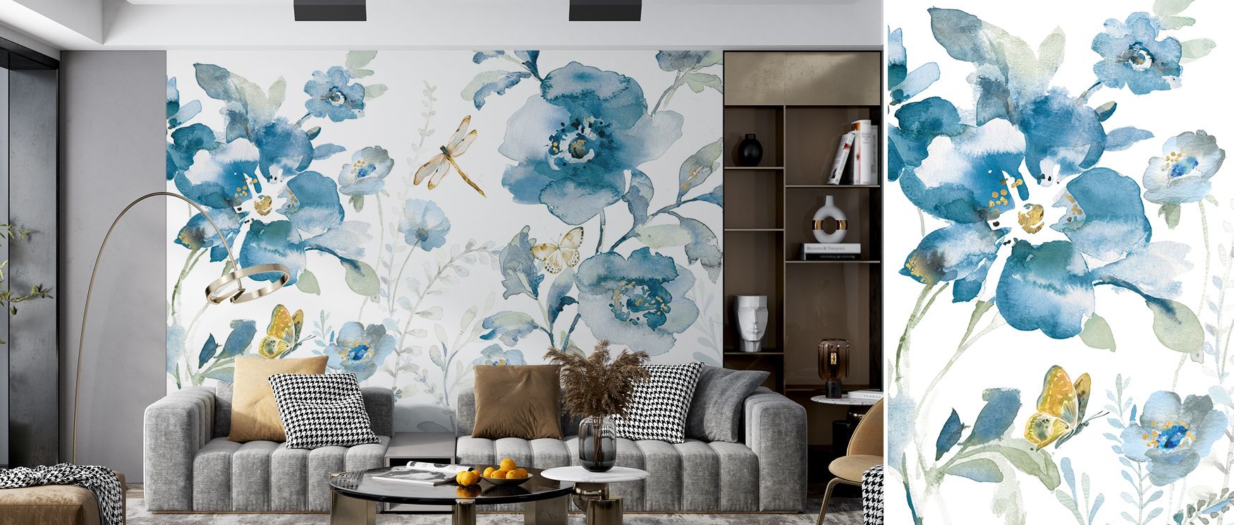 Depth radiates in Blues Of Summer Wallpaper through summer tones, enriching bedrooms or living rooms with atmosphere enriched by cultural resonance, vibrant charm, and elegant balance, transforming walls into luminous spaces guided by refinement. 