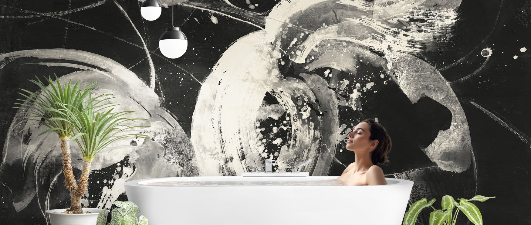 Dramatic resonance flows in Bold II Dark Wallpaper through layered motifs, enriching bedrooms or lounges with atmosphere enriched by cultural refinement, daring resonance, and timeless charm, shaping interiors into balanced artistic environments filled wi