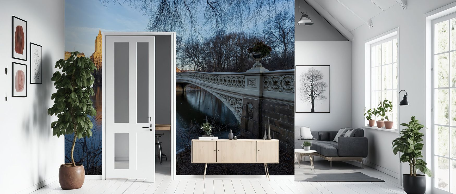 Architectural elegance develops in Bow Bridge Walks Wallpaper through layered tones, enriching bedrooms or lounges with atmosphere enriched by cultural grounding, refined resonance, and timeless sophistication, nurturing interiors into poised artistic spa