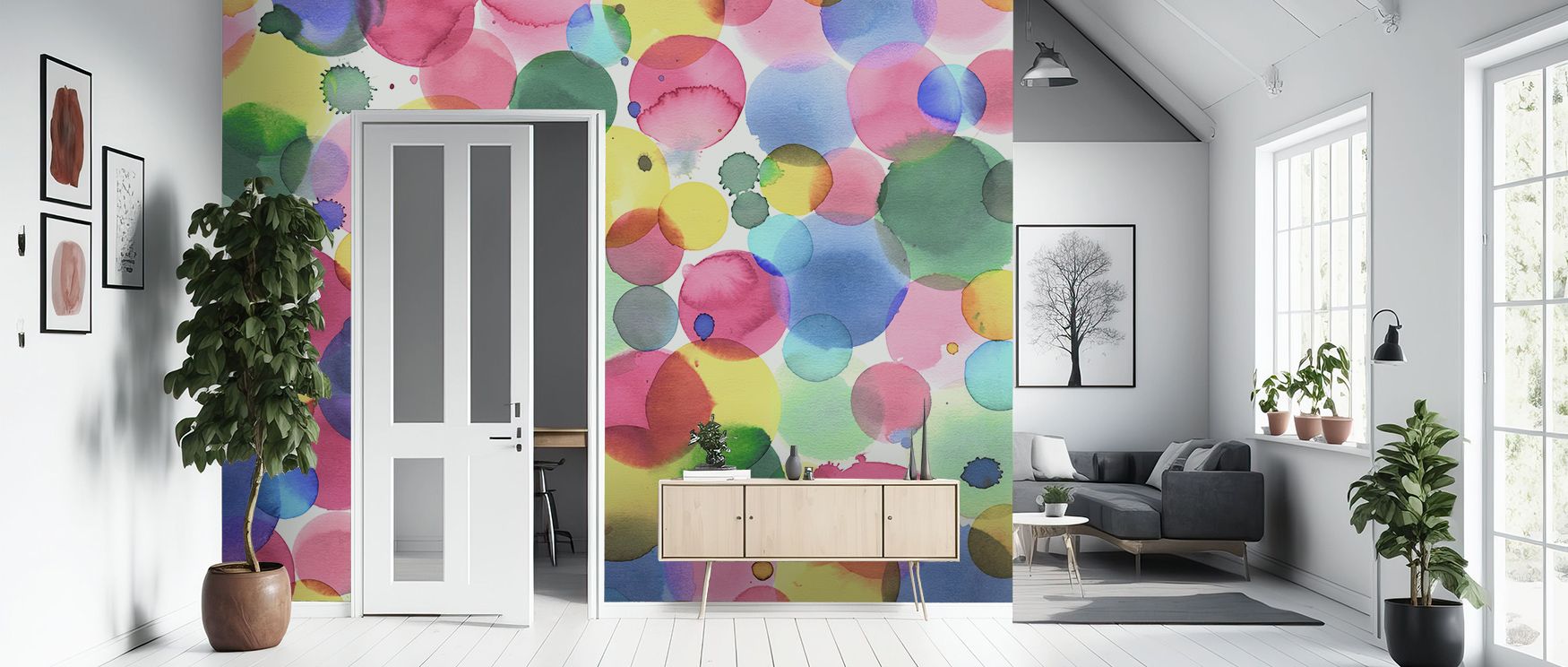 Whimsical charm radiates in Bubbly I Wallpaper across layered motifs, enriching bedrooms or lounges with atmosphere enriched by cultural resonance, playful refinement, and timeless resonance, nurturing interiors into joyful artistic environments filled wi