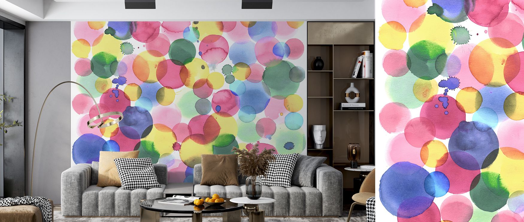 Harmony grows in Bubbly I Wallpaper through lively motifs, enriching bedrooms or living rooms with atmosphere enriched by cultural resonance, playful refinement, and timeless sophistication, transforming interiors into vibrant artistic environments. 