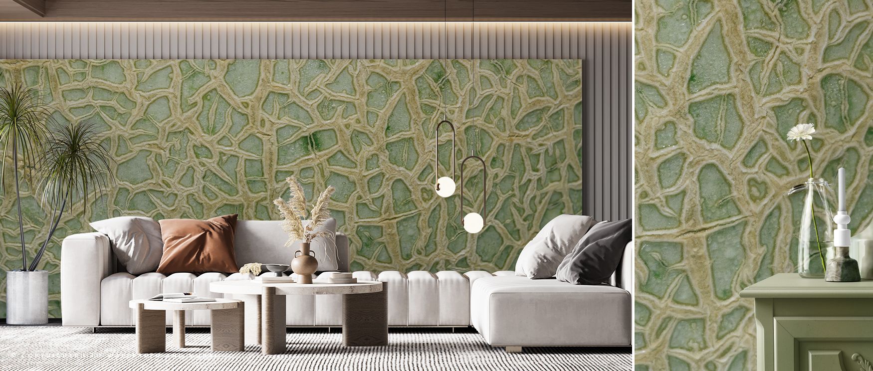 Modern resonance flows in Cantaloupe Net Wallpaper across layered nets, enriching lounges or dining rooms with atmosphere enriched by cultural resonance, structural refinement, and timeless elegance, creating interiors into artistic environments filled wi