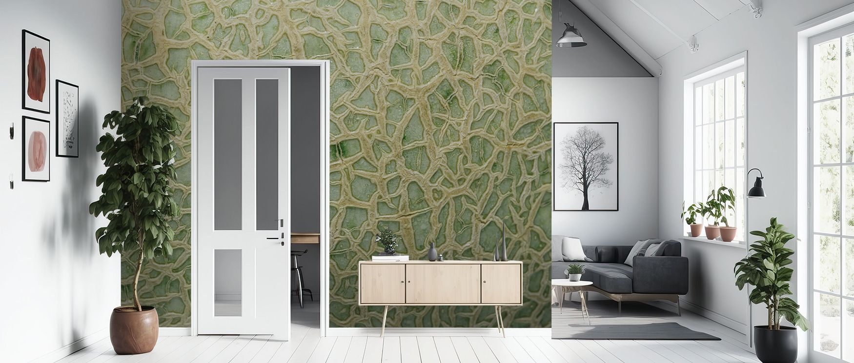 Artistic poise thrives in Cantaloupe Net Wallpaper through geometric presence, enriching bedrooms or lounges with atmosphere enriched by cultural resonance, refined resonance, and timeless charm, nurturing interiors into balanced contemporary spaces fille