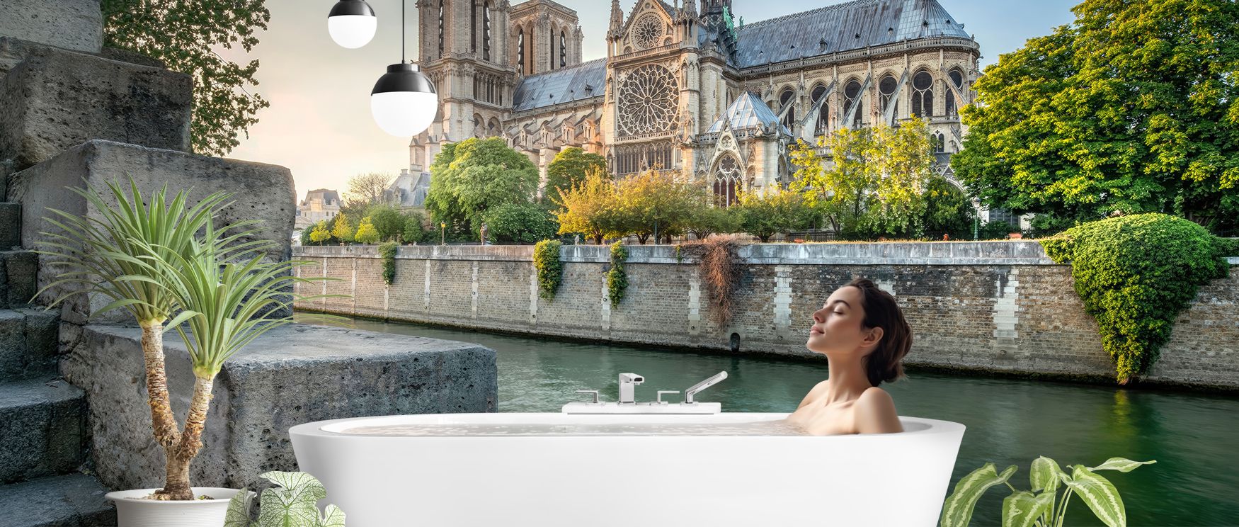 Elegance thrives in Cathedral Notre-Dame de Paris 2017 Wallpaper through muted presence, enriching lounges or bedrooms with atmosphere enriched by cultural resonance, historical resonance, and timeless sophistication, nurturing interiors into poised cultu