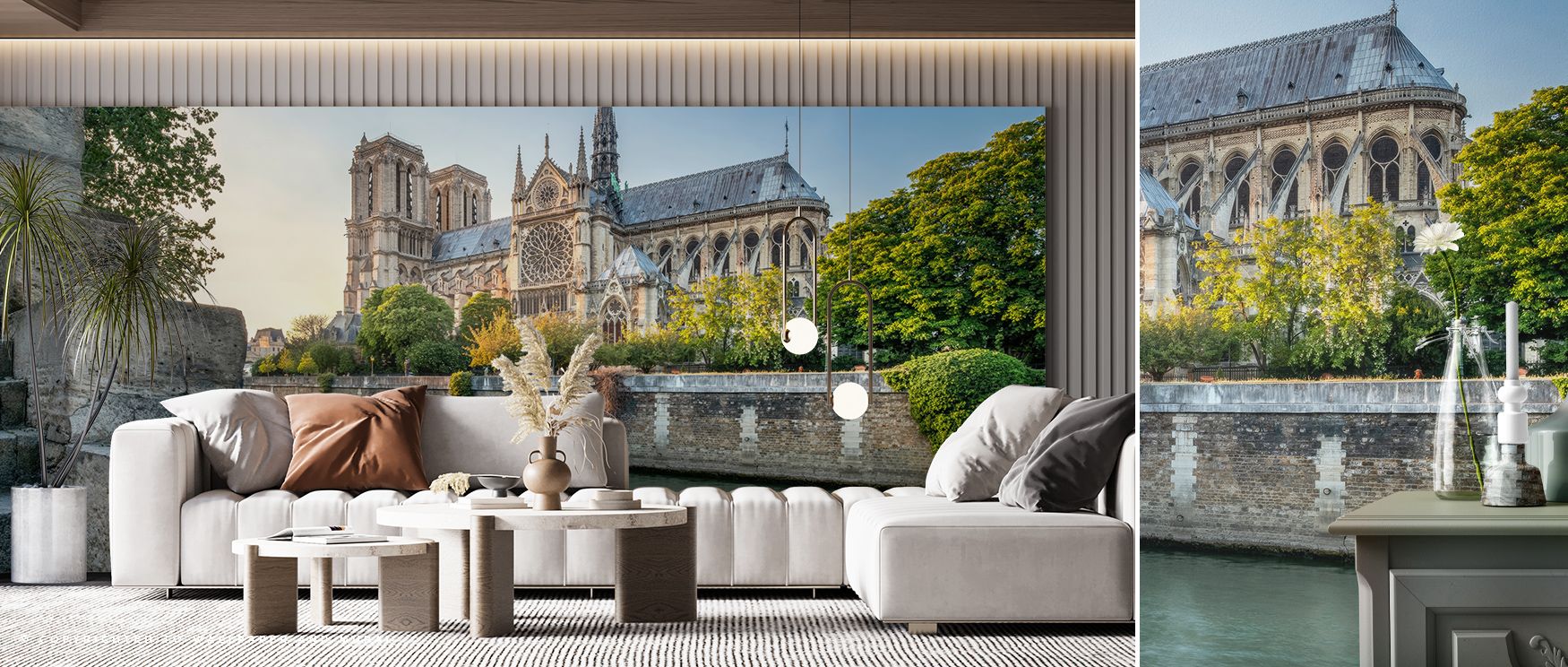 Resonance thrives in Cathedral Notre-Dame de Paris 2017 Wallpaper through muted layers, enriching lounges or dining rooms with atmosphere enriched by cultural resonance, historical resonance, and timeless refinement, creating interiors filled with heritag