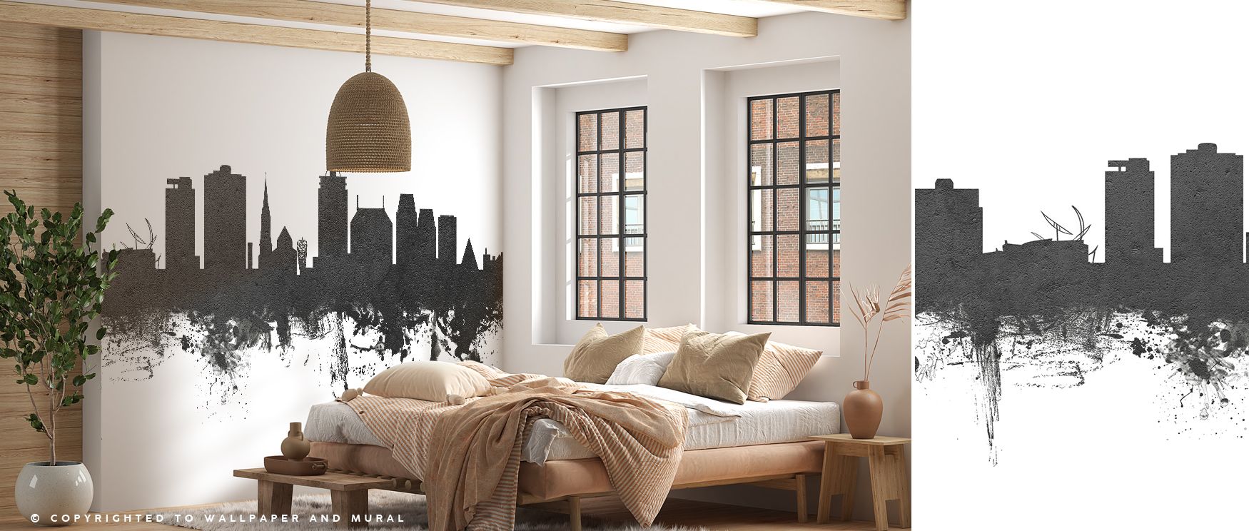 Heritage depth shines in Christchurch New Zealand Skyline Black & White Wallpaper across softened silhouettes, surrounding living rooms or bedrooms with atmosphere enriched by cultural resonance, historical refinement, and timeless resonance, nurturing in
