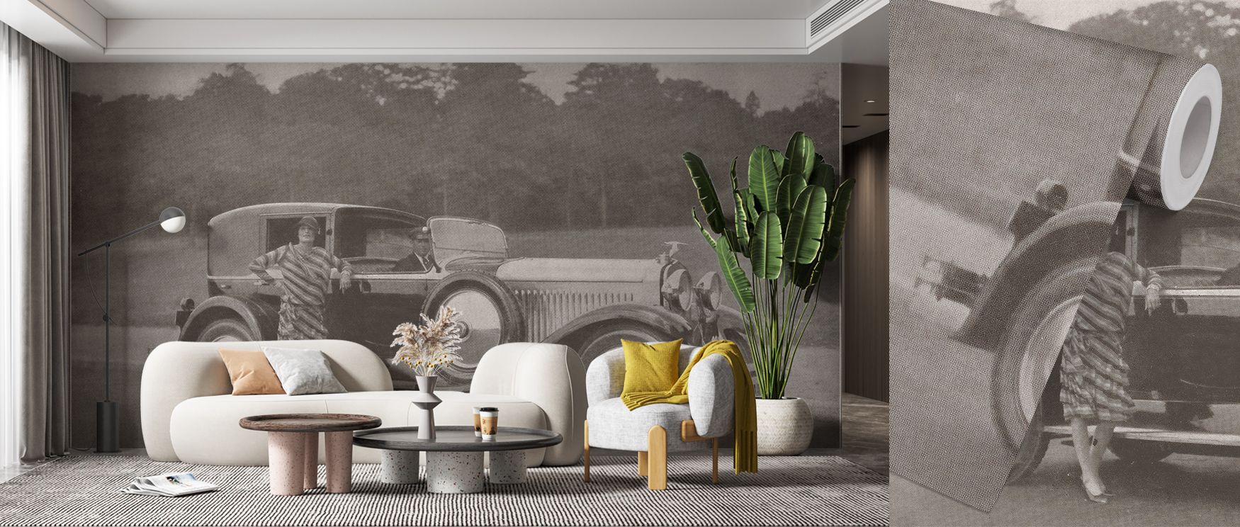 Harmony develops in Country Drive Wallpaper across layered fields, enriching lounges or dining rooms with atmosphere enriched by cultural resonance, refined calm, and timeless sophistication, shaping interiors into poised artistic spaces of tranquility. 