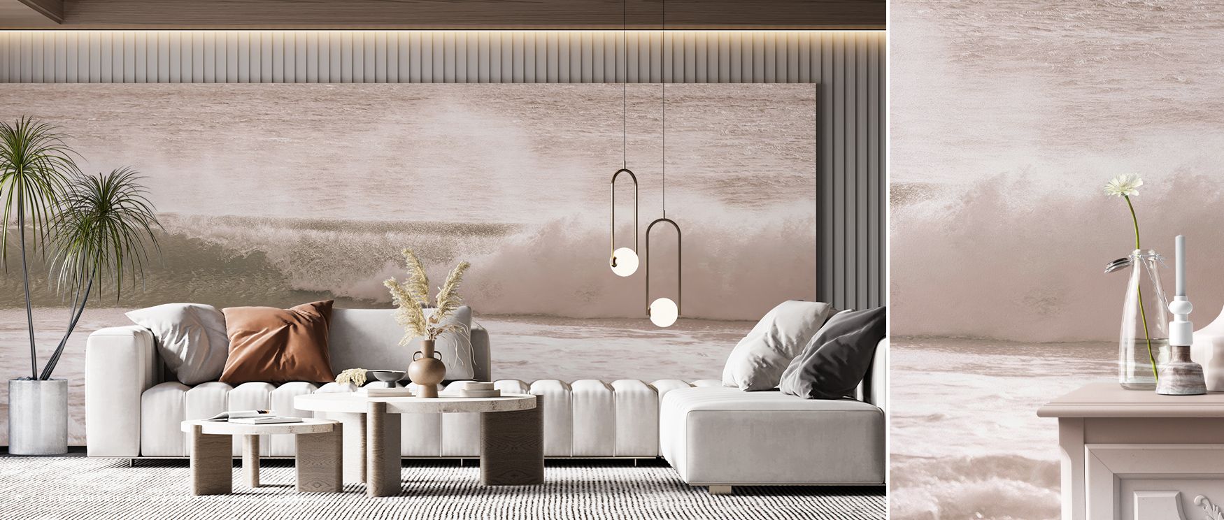 Balance radiates in Curling Lip Wallpaper through flowing patterns, enriching bedrooms or lounges with atmosphere enriched by cultural resonance, modern refinement, and timeless resonance, nurturing interiors into poised artistic environments filled with 