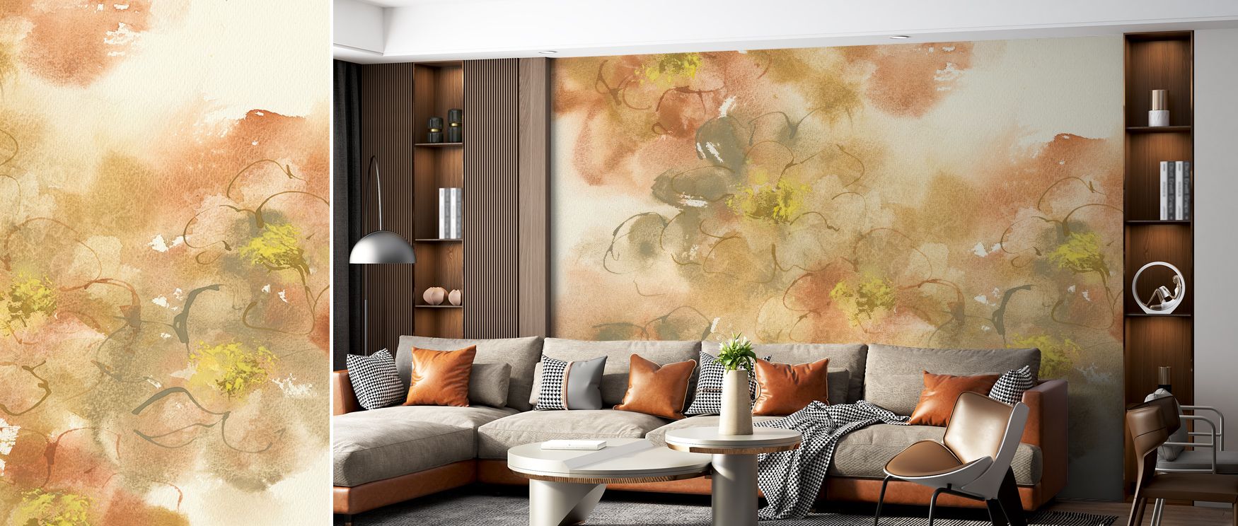Elegance appears in Eartly Freesia Floral Wallpaper through blossoms in harmony, enriching bedrooms or living rooms with atmosphere enriched by cultural resonance, floral refinement, and timeless resonance, shaping interiors into poised artistic expressio