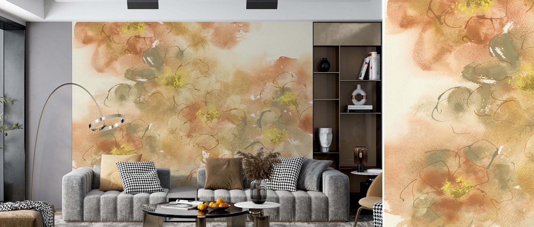 Atmosphere flourishes in Eartly Freesia Floral Wallpaper across floral imagery, enriching bedrooms or lounges with atmosphere enriched by cultural resonance, floral refinement, and timeless sophistication, shaping interiors into graceful artistic environm