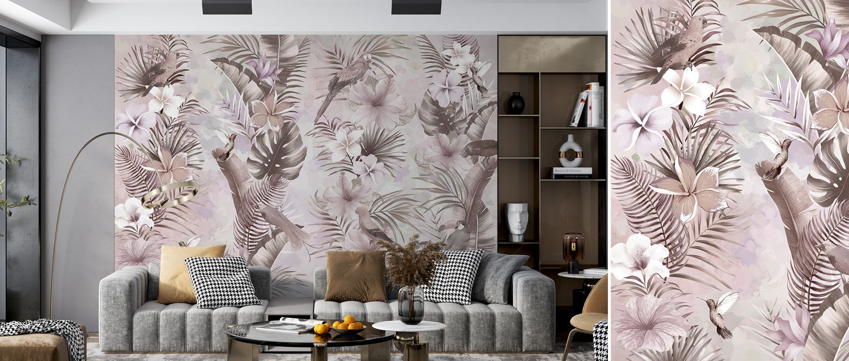 Poetic charm flows in the Exotic Vibes Tropical Paradise Wallpaper, as tropical elements enhance rhythm. Its design enriches interiors with calm. Bedrooms, offices, or living spaces glow with refinement, filled with timeless artistry and tropical resonanc