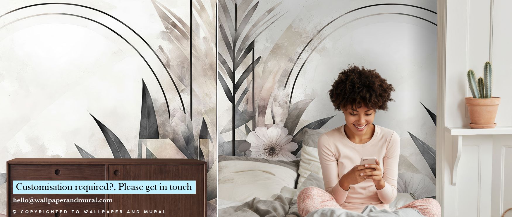 Soft tones flow across Floral Abstract Soft Wallpaper, blossoms painted with abstract rhythm. Dining rooms or bedrooms glow with refined calm, timeless charm, and natural artistry, surrounding interiors with serene balance and delicate atmosphere. 