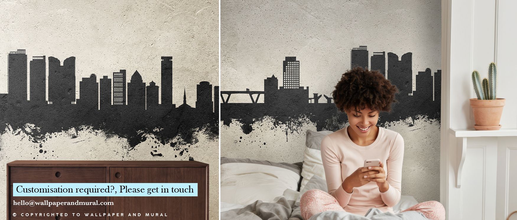 Fort Lauderdale Florida Skyline Concrete Wallpaper glows with urban presence, skyline motifs detailed in muted grey layers. Offices or lounges shine with metropolitan elegance, refined artistry, and timeless balance, surrounding interiors with architectur