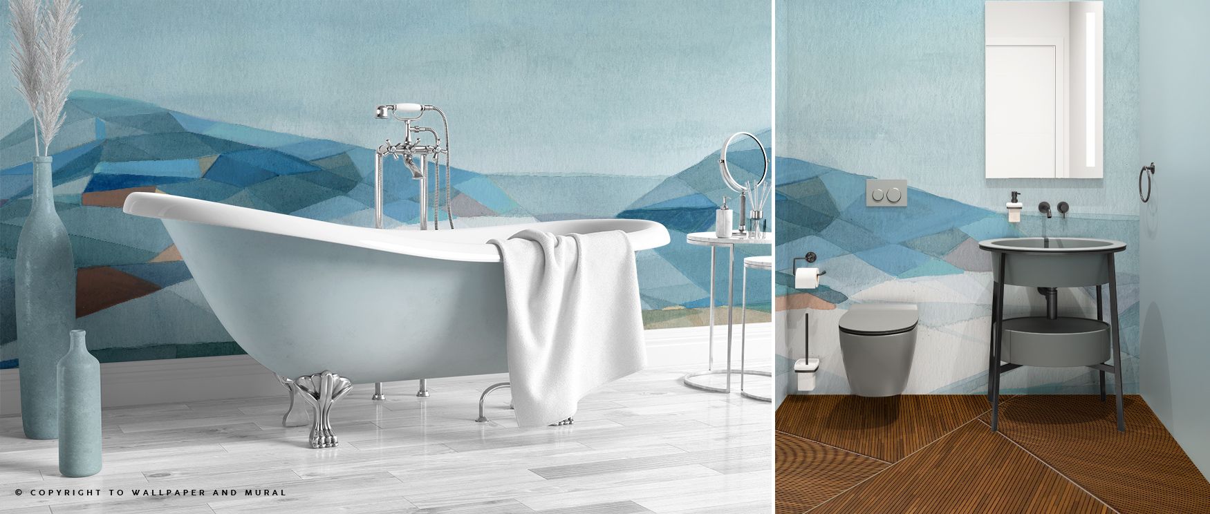 Geo Mountain Wallpaper reflects modern brilliance, mountain-inspired motifs arranged in rhythmic layers. Living rooms or offices glow with structured calm, creative presence, and refined artistry, surrounding interiors with atmosphere filled with balance 