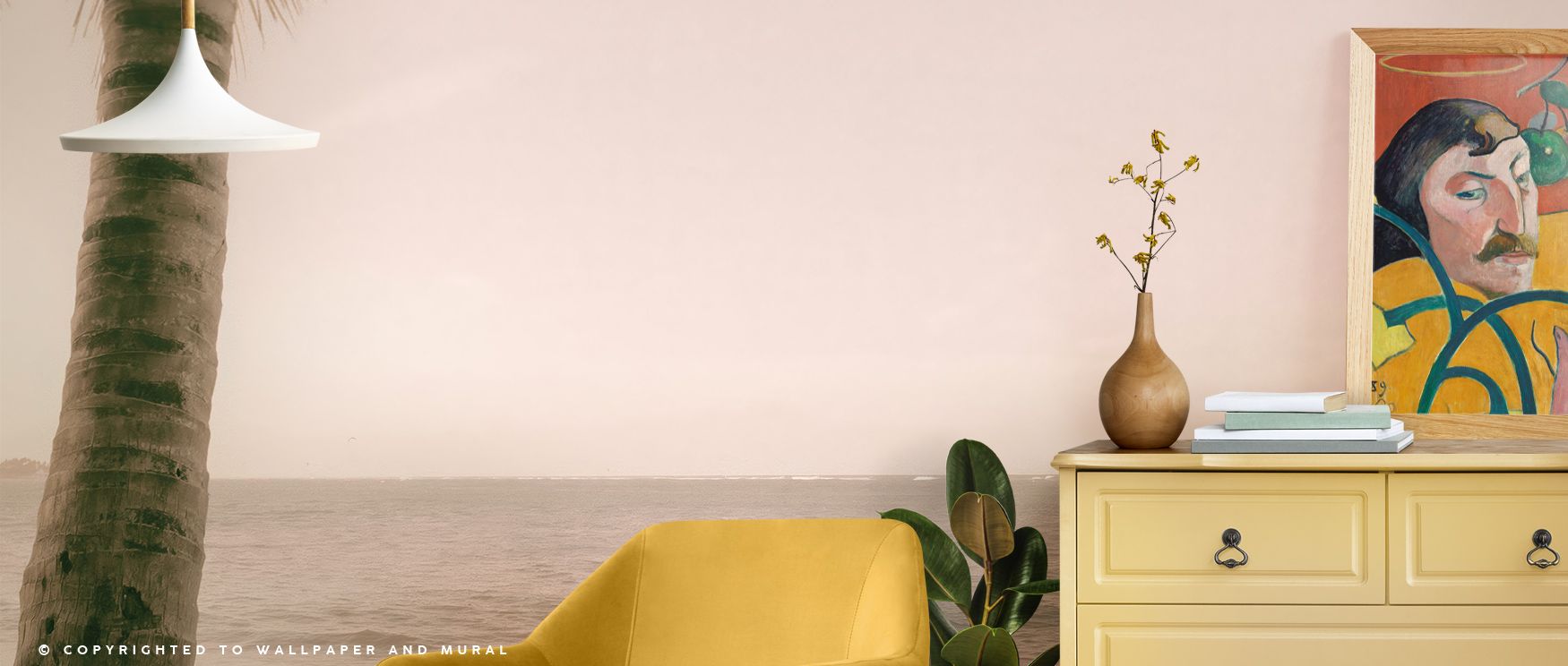 Go Fishing Wallpaper builds peaceful mood, fishing motifs painted in delicate tones. Living rooms or bedrooms glow with tranquil charm, refined artistry, and natural presence, surrounding interiors with timeless calm. 