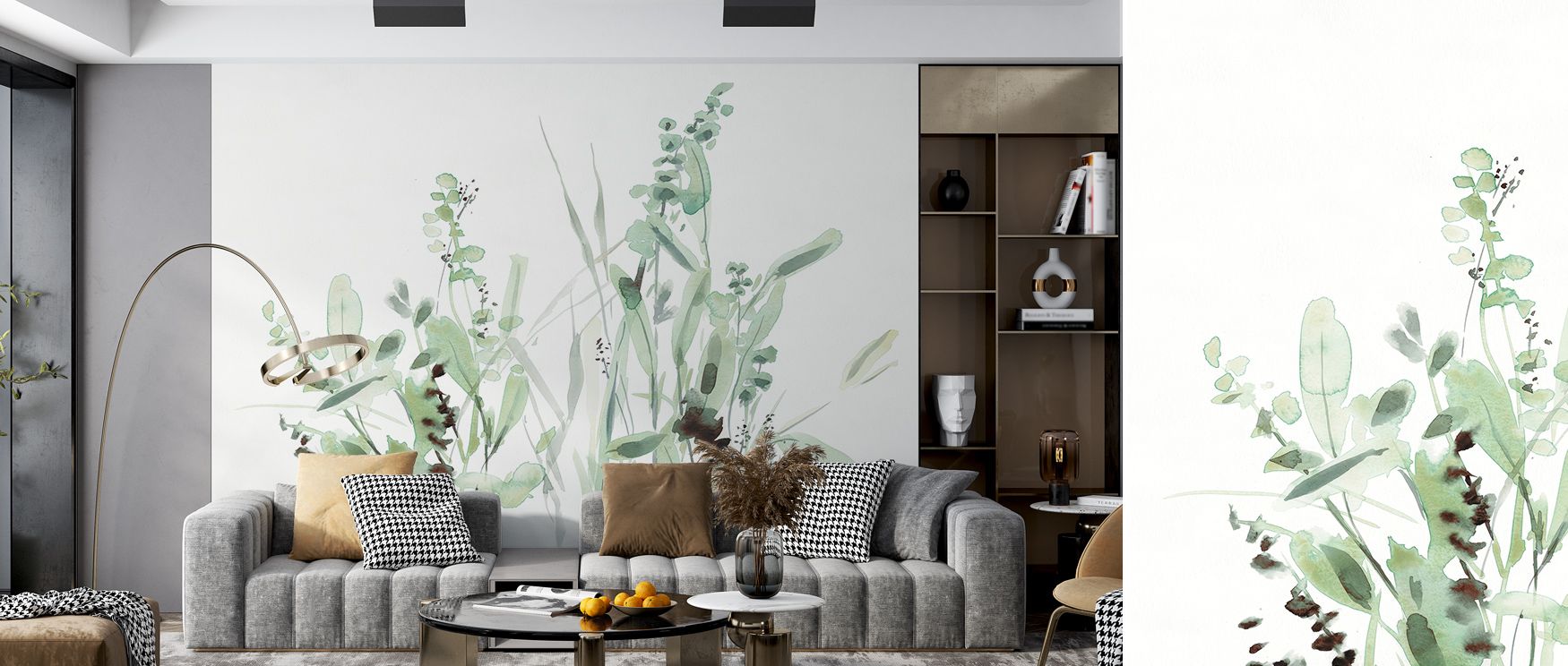 Grass Fields Wallpaper builds luminous atmosphere with greens shaded in sage and emerald tones layered in flowing compositions. Living rooms, studies, or bedrooms glow with refined calm, enriched by natural charm, timeless artistry, and serene brilliance,