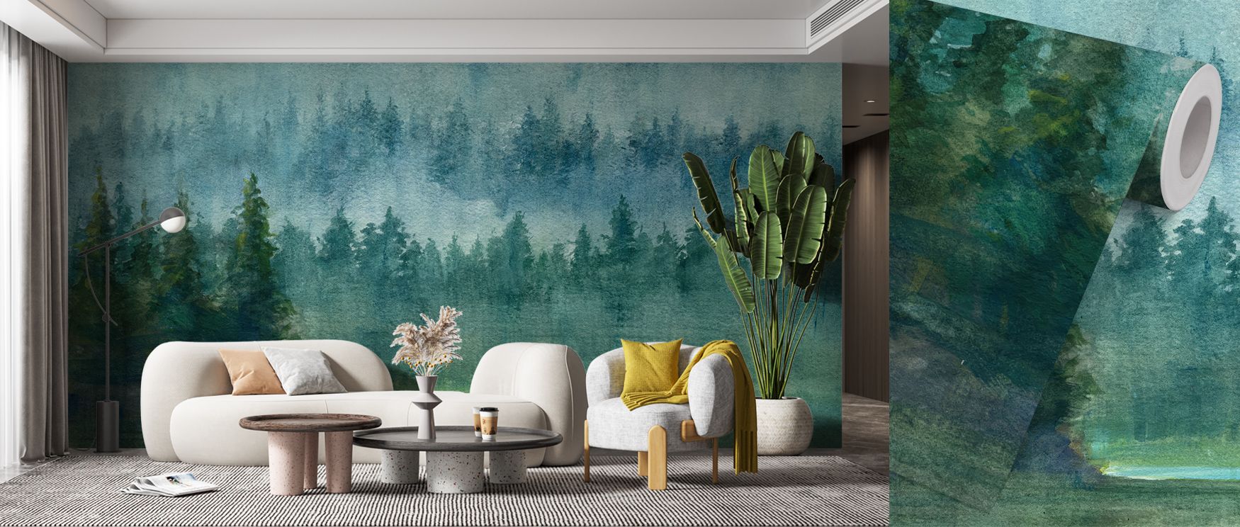 Green Point Wallpaper highlights refined brilliance with tonal greens painted in layered sage and emerald compositions arranged in harmony. Living rooms, offices, or bedrooms glow with serene elegance, enriched by atmosphere of balance, refined charm, and