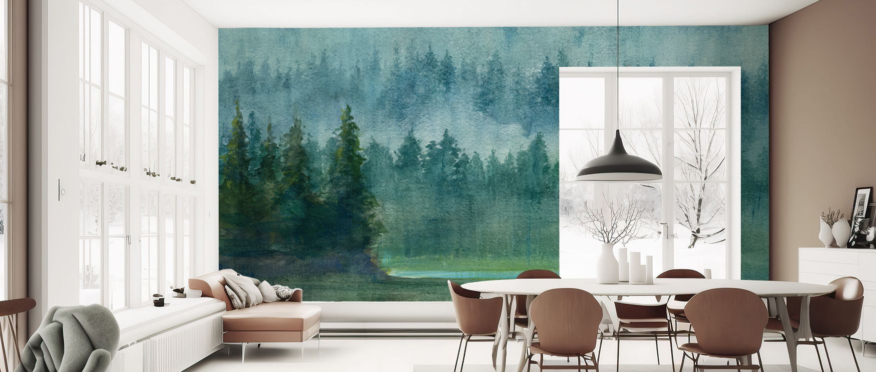 Green Point Wallpaper builds tonal serenity with greens shaded in emerald and sage tones painted in rhythmic layers across balanced surfaces. Bedrooms, offices, or living rooms glow with refined presence, enriched by luminous calm and natural charm, inter
