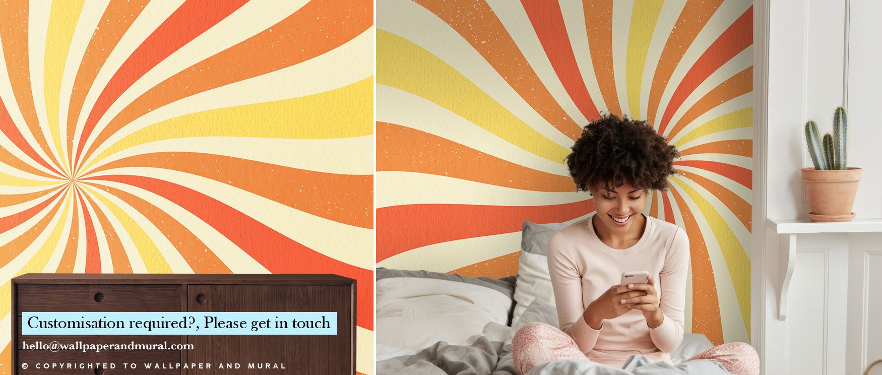 Groovy Sunlight Wallpaper carries vibrant detail with radiant colors painted in flowing harmony across surfaces filled with luminous rhythm. Studies, bedrooms, or living rooms glow with nostalgic brilliance, enriched by artistic charm, retro energy, and t
