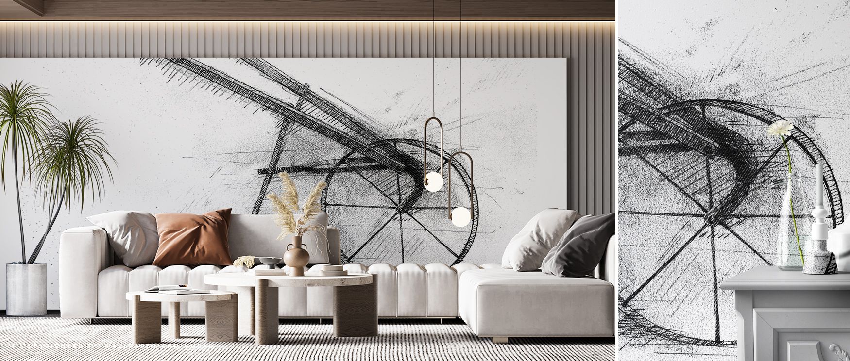 Hard Labor Industrial Wallpaper carries metropolitan grit across interiors with raw tones shaded in graphite and iron painted in rhythmic patterns. Living rooms, bedrooms, or offices glow with luminous brilliance, enriched by edgy artistry, resilience, an
