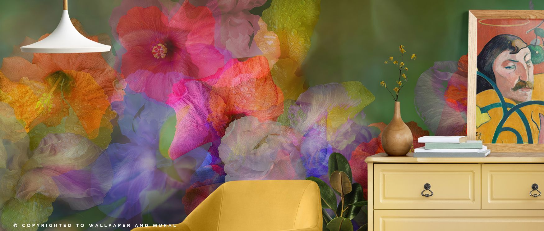Hibiscus Dream Wallpaper highlights vibrancy with blossoms shaded in radiant tones layered across rhythmic compositions that glow with tropical charm. Bedrooms, bathrooms, or living rooms glow with serene elegance, enriched by floral brilliance, refined a