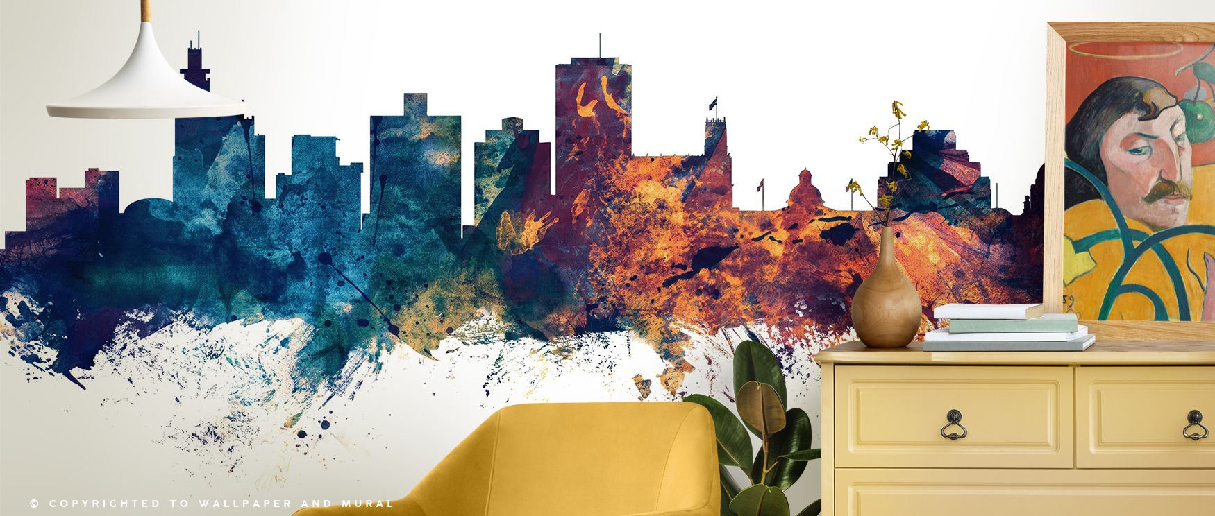 Jackson Mississippi Skyline Blue & Bronze Wallpaper delivers metropolitan brilliance with skyline shaded in cobalt and bronze painted in layered rhythm. Offices or living rooms glow with refined charm, enriched by architectural artistry, luminous presence