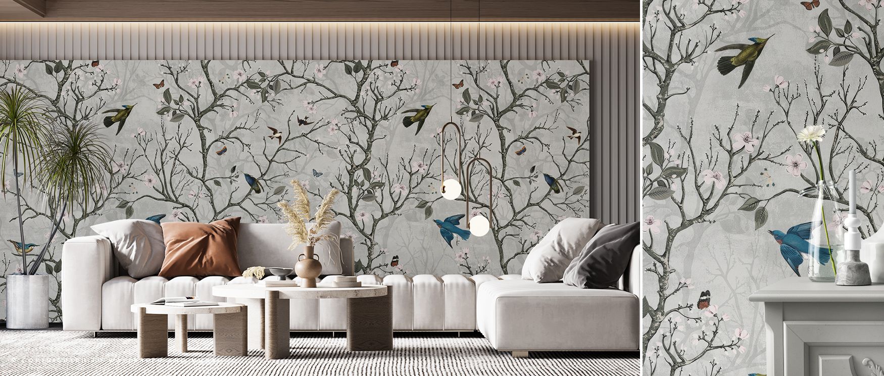 Jardin du Luxembourg Mural highlights refined calm with muted florals shaded in delicate tones painted across rhythmic compositions. Bedrooms, dining rooms, or living rooms glow with refined brilliance, enriched by luminous artistry, natural calm, and atm