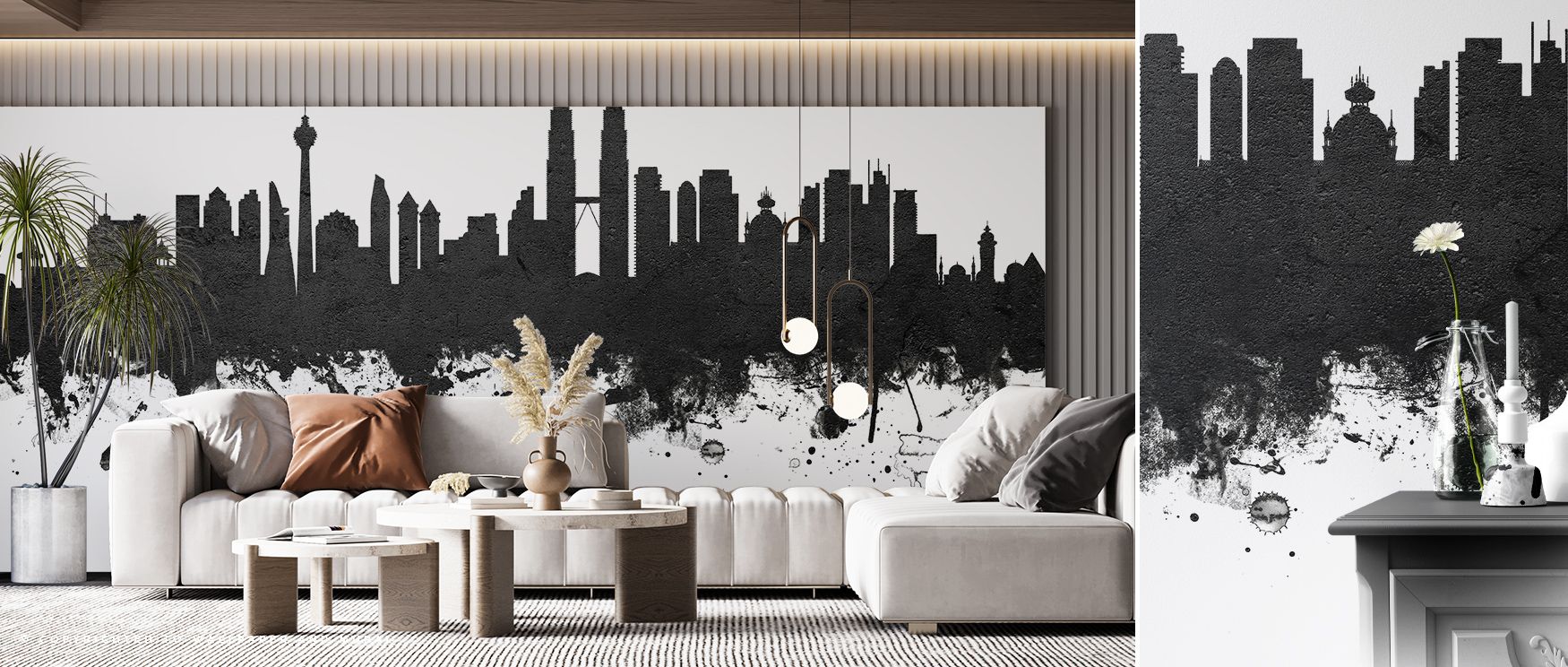 Interplay of light and shadow defines silhouettes across horizon, producing imagery that enhances bedrooms or offices with atmosphere steeped in cultural artistry, decorative resonance, and refined sophistication expressed in urban form. 