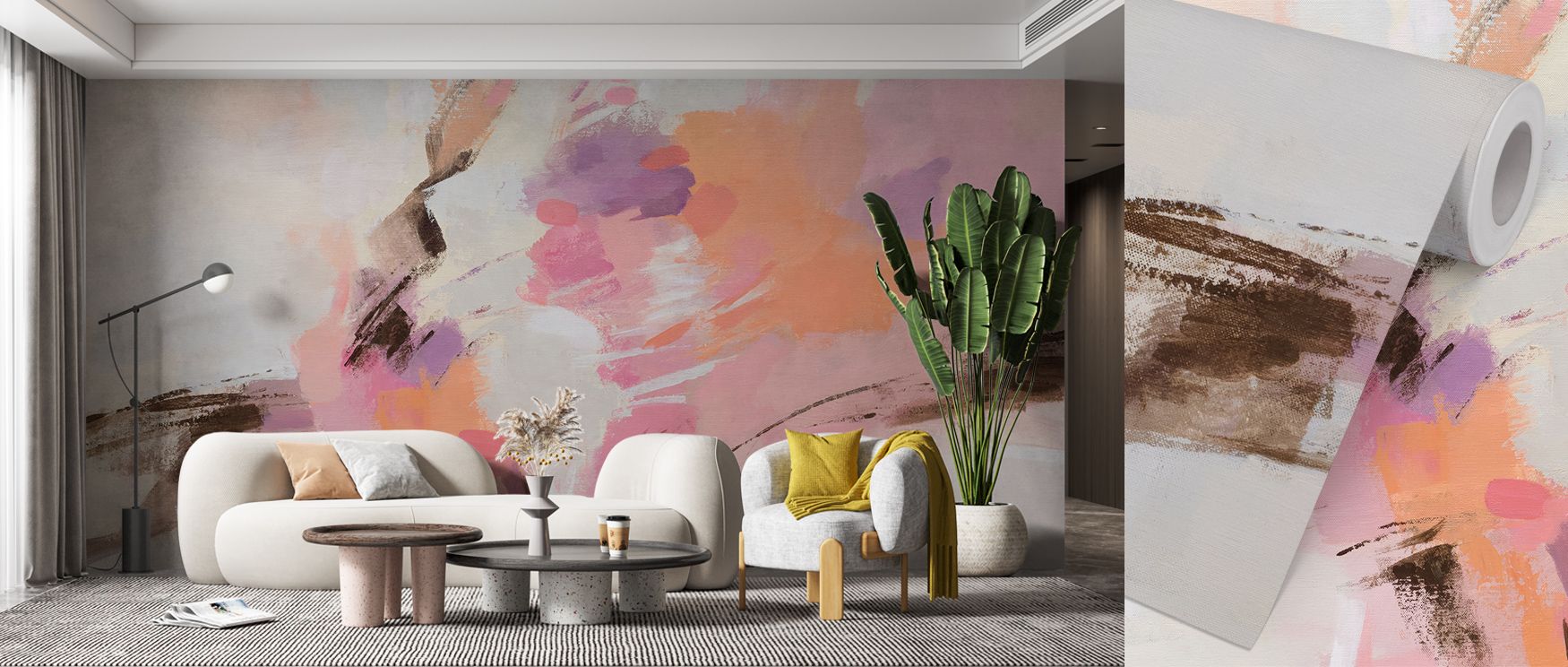 Branches carry blossoms across surfaces in graceful arcs, forming gentle rhythm that communicates stillness, enhancing bedrooms or living spaces with layered beauty inspired by spring traditions and refined Japanese-inspired artistry. 