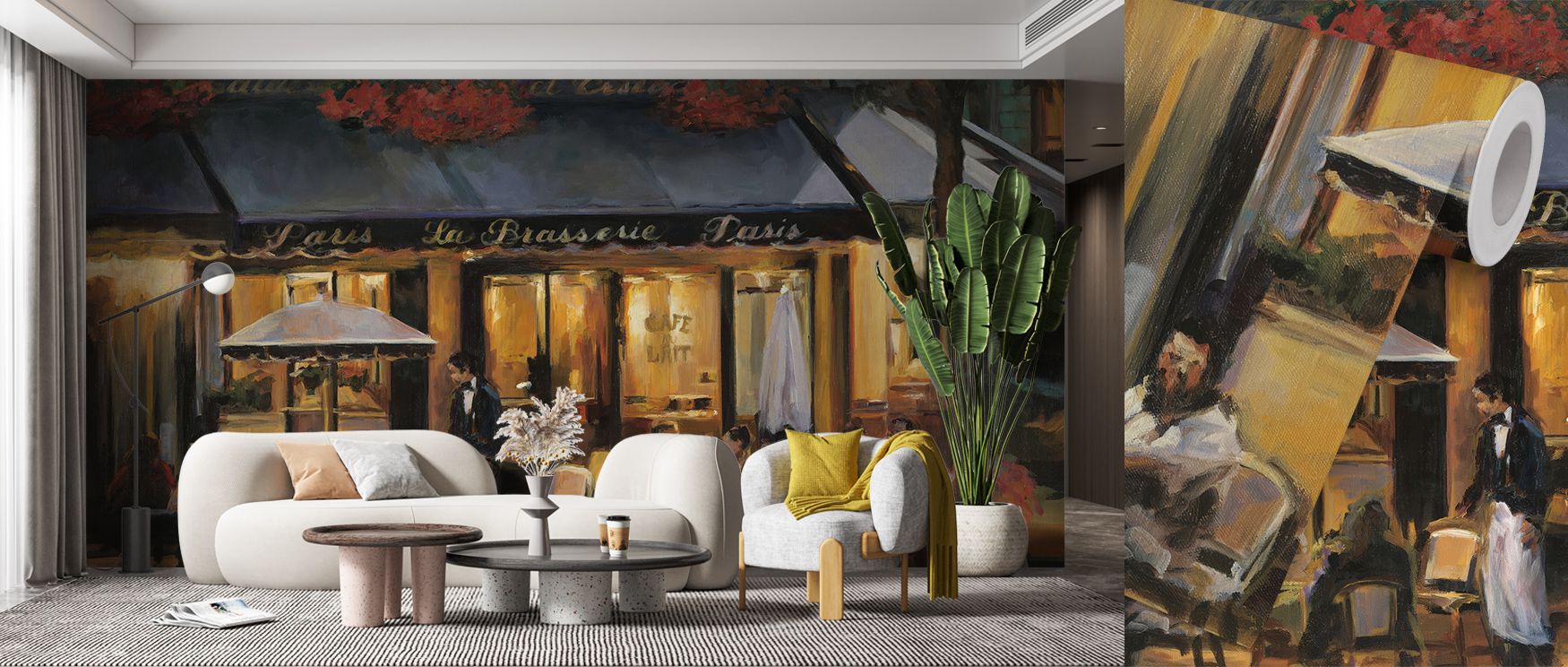 Gentle tones highlight chairs and tables, lending atmosphere of cultural warmth that brings kitchens or living rooms into harmony with Parisian design heritage, blending nostalgia, artistry, and timeless refinement into immersive decorative beauty. 