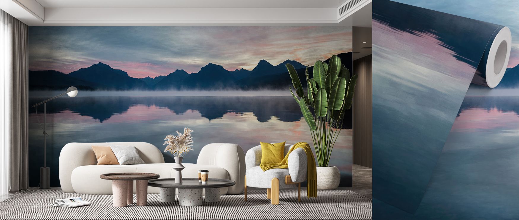 Reflections ripple beneath golden skies, forming imagery that enriches living areas or bedrooms with atmosphere filled with contemplative calm, cultural charm, and artistic refinement shaped in layered tonal gradients inspired by dawn light. 